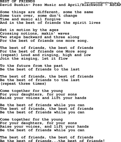 friends lyrics|More.